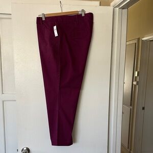 GAP Women’s Slim Ankle Khaki Bright Magenta Chinos Size 20